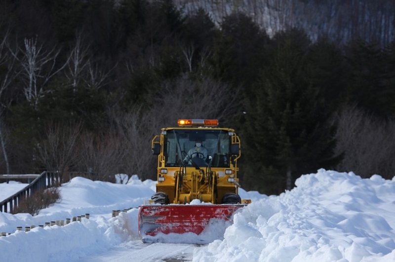 【画題】雪上車　【撮影地】長野県木曾郡木曾町　開田高原