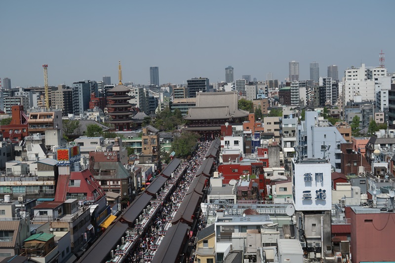 【画題】仲見世通りから浅草寺を望む　【撮影地】東京都台東区浅草