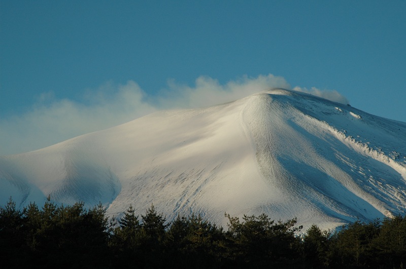 【画題】浅間山　【撮影地】黒斑山より